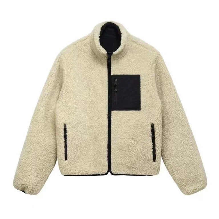 Streetwear Reversible Jacket Unisex Cotton Warm Jacket