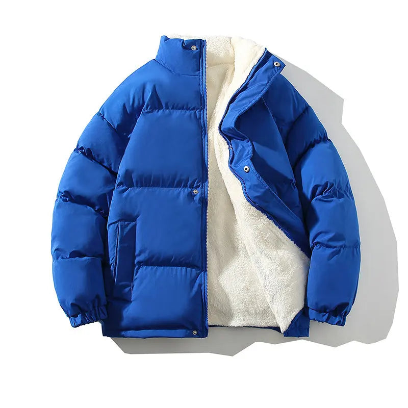 Winter Jacket Men Streetwear Fleece Parkas Coat